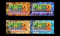 Plants vs. Zombies 2 - 4 maps walkthrough played in once!