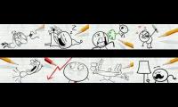 Pencilmation Collab #17: Crazy Alarms Farts Draw Marbles, Arrows, Eggs and Lamps
