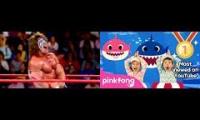 Ultimate warrior and baby shark