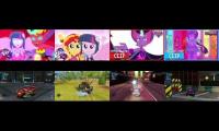 Thumbnail of Mane 6 McQueen Friends Defeat Sunset Satan The Dazzlings Midnight Sparkle Gaea Everfree Professor Z