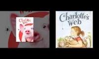 Thumbnail of a little pig named Wilbur-and of Wilburs dear friend Charlotte A. Cavatica, a large grey spider