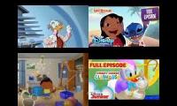 4 Disney Junior and Disney Channel Episodes Playing at the Same Time