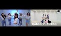 Thumbnail of STAYC Bubble Choreo Comparison