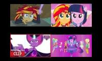 Thumbnail of Sunset Shimmer The Dazzlings Midnight Sparkle And Gaea Everfree Defeat