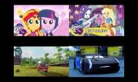Equestria Girls Cars 2 And 3 The Dazzlings Vignette Valencia Professor Z And Jackson Storm Defeat