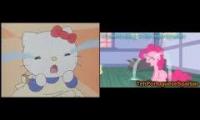 Hello Kitty & Pinkie Pie has a crying Sparta Madhouse V3 Remix 2parison