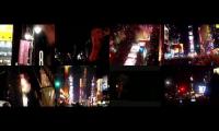Times Square Ball Drop 2008 From Different Crowd POVs v1