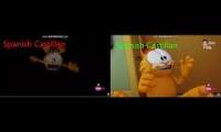 Garfield Screaming First Time VS. Second Time Multilanguage