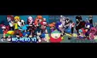 FNF 2 No Hero V2 But Everyone Sings it