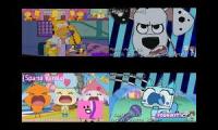 (Sparta Remix Quadparison) The Simpsons vs 101DS vs Tamagotchi vs Unikitty