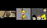 Oh yeah vs Banana Cat crying 1 hour vs skididi dop toliet