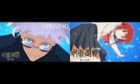 Thumbnail of Jufutsu Kaisen OP2 Ao No Sumika ft Bocchi The Rock