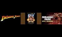 Mashup of Jurassic Park, Indiana Jones, and Harry Potter