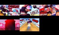 Thumbnail of 5 versions of donger with lyrics together