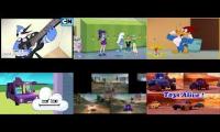Regular Show MLP:EG Woody Woodpecker Bfdi Blur And Cars 2 3 Players Shorts