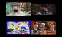 Rabbids Invasion vs SMG4 Sparta Remix Quadparison - Youtube Multiplier