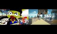 Thumbnail of Rabbids invasion vs Mario Sparta remix Comparison