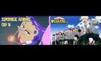 Thumbnail of suponjibob anime op 4 with my hero academia opening 6