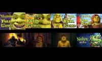 Shrek 1, Shrek 2, Shrek 3, Shrek 4
