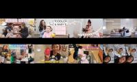 Thumbnail of 8 family vlog videos played at the same time