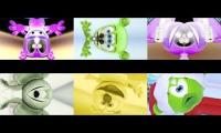 Gummy Bear Song HD Four Mirrored Upside Down Versions At Once 