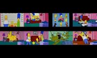 All The Simpsons Season 7 Openings and Couch Gags Played at the Same Time