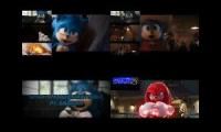 Sonic The Hedgehog Movie 1 and 2 - Sparta Remix Quadparison 1