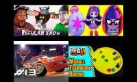Thumbnail of Regular Show Reaction Equestria Girls Egg Surprise Cars 2 The Video Game Blitzwinger & M&h Racing