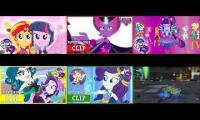 Thumbnail of The Dazzlings Midnight Sparkle Gaea Everfree Juniper Montage Vignette Valencia & Professor Z Defeat
