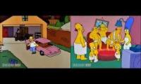 All 2 The Simpsons Season 9 Condensed Openings and Couch Gags Played at Once