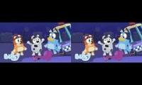 The sleepover bluey english em português parison 2
