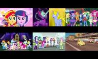 Thumbnail of The Dazzlings Midnight Sparkle Gaea Everfree Twivine Sparkle Juniper Montage & Professor Z Battle