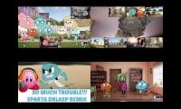 The Amazing World of Gumball Sparta DrLaSp Remix Quadparison