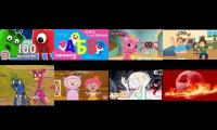 CBBC Anti Piracy Screen Chases Numberblocks 100 Episodes and everyone