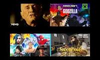 Thumbnail of Computer, generate video of Johnny Cashs Hurt superimposed on Minecraft and Call of Duty DLC Skin