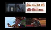 Thumbnail of omnibagel vs Toy Story Sparta remix quadparison