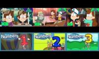 Thumbnail of 3 Gravity Falls Episodes vs Meet the Numbers 1 2 and 3
