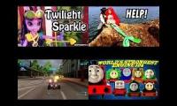 Thumbnail of Equestria Girls Ariel & Frozen Dolls With Cars 2 Hyde Tour Attackl & ThomasToyTrains