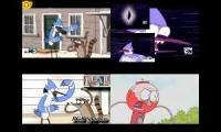 Regular Show Sparta Madhouse V3 Remix Quadparison