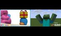 Pocoyo Present Spilt Into Steve Present