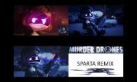 Thumbnail of (Fixed) Murder Drones Sparta Remix Quadparison