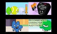 4 bfdi auditions (original xanyleaves chromatheanimator animationobjectshow)