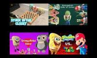 All 4 sponge bob videos at once