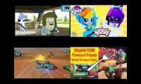Regular Show Big Winner Equestria Girls Dolls Cars 2 Canyon Run Attack Mode & Choo Choo Channel