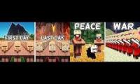 1000 Villagers Build MASSIVE Civilization in Minecraft (Normal Islands vs Apocalypse Island)