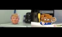 Squashing Donald Trump: Original vs Lego