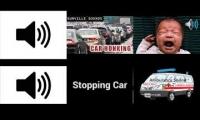 Scary car chase in the city