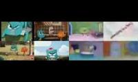 (Remake with Audio) Gumball vs SpongeBob Sparta QuadParison 1 (Comparison #1)