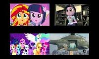 The Dazzlings Drowned Brutalight Twivine Sparkle & Professor Zundapp Defeat