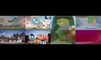 (Fixed Version Soon) (Remake with Audio) Gumball vs SpongeBob Sparta QuadParison 3 (Comparison #3)